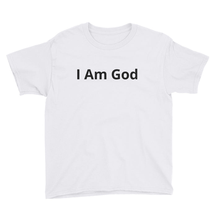 I Am God Premium  Youth Short Sleeve T-Shirt